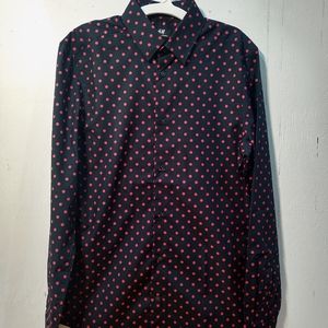 NWT Men's Polka-dot button down shirt